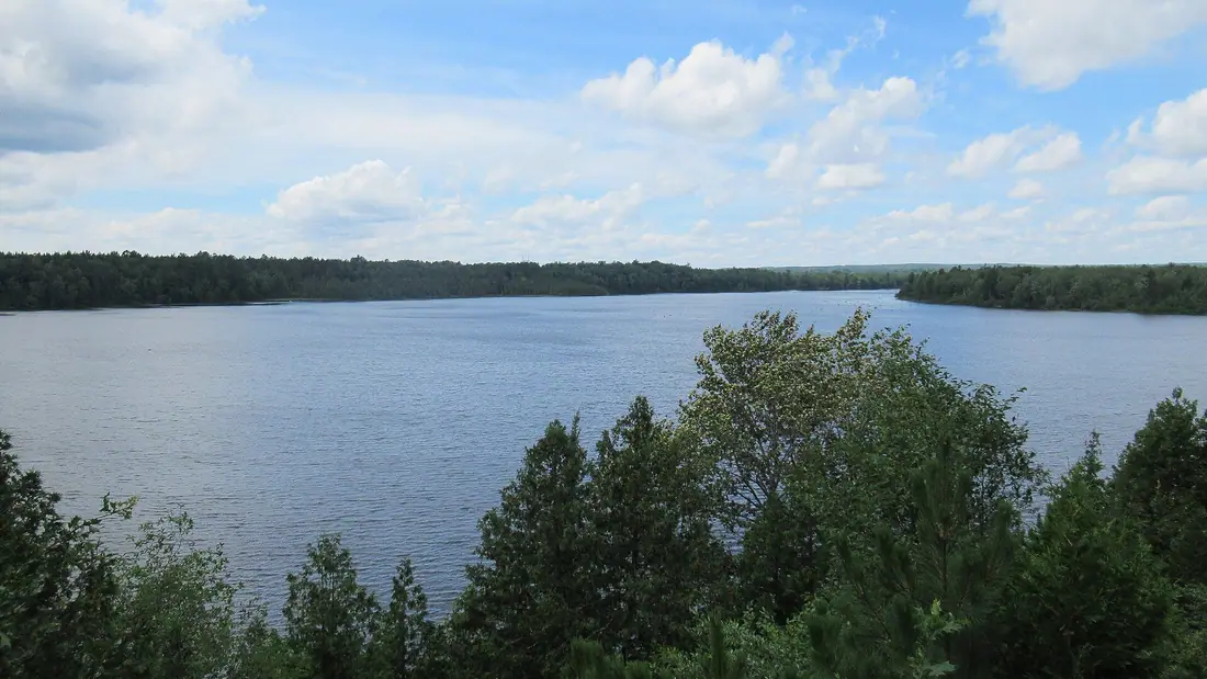 Mio Pond on the Au Sable River above the Mio dam